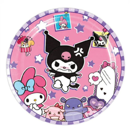 Kuromi Theme 9inch Paper Plate