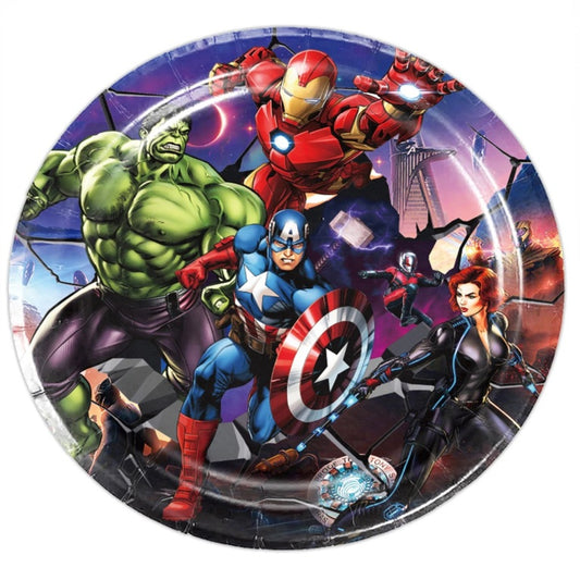 Avengers Theme 9inch Paper Plate
