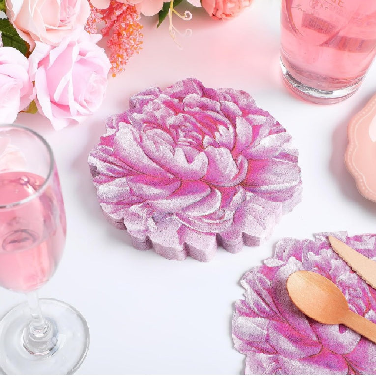 Peony Flower Napkin