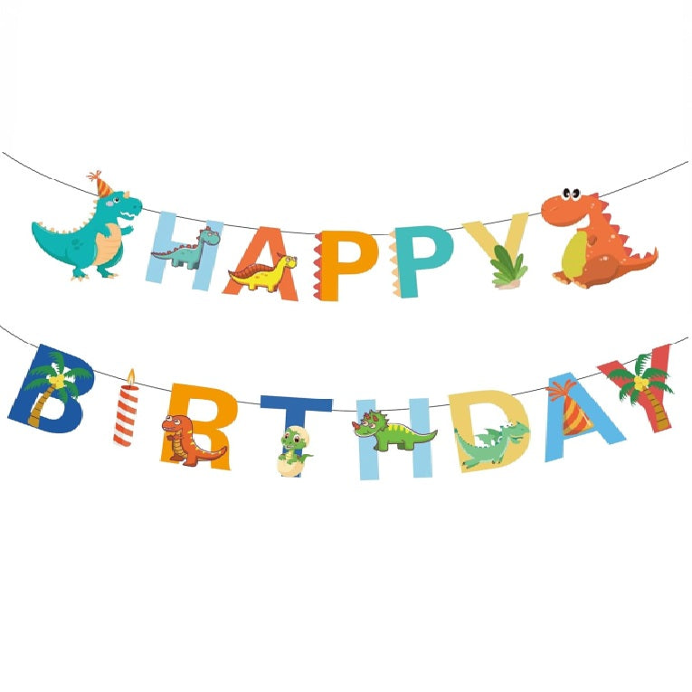 Baby Dinosaur Happy Birthday Bunner