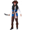 Load image into Gallery viewer, Men's Pirate Captain Jack Costume without Hair & sword
