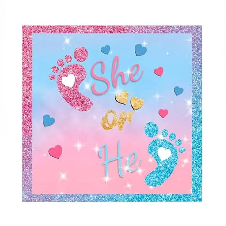 Gender Reveal Paper Napkin