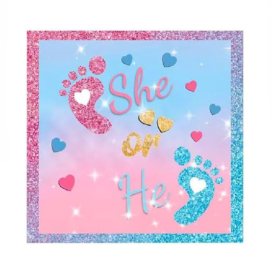 Gender Reveal Paper Napkin