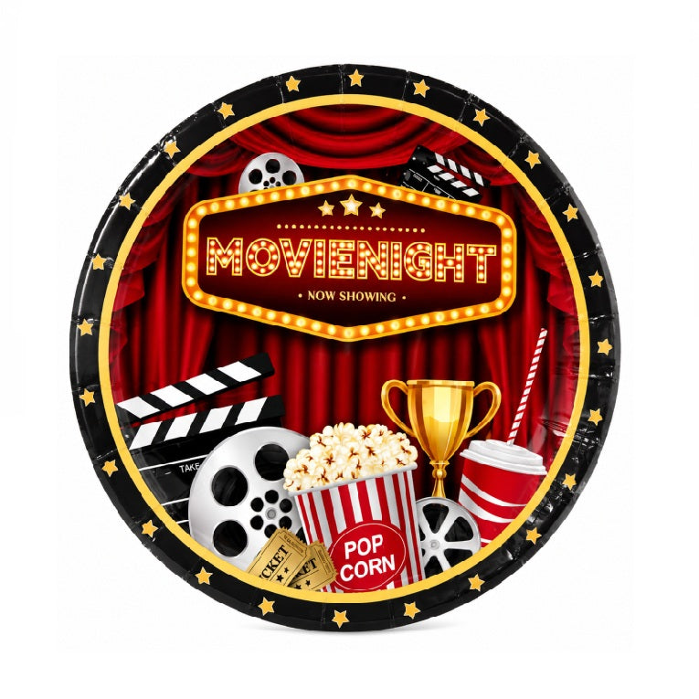 Now Showing Theme 7 Inch Paper Plate