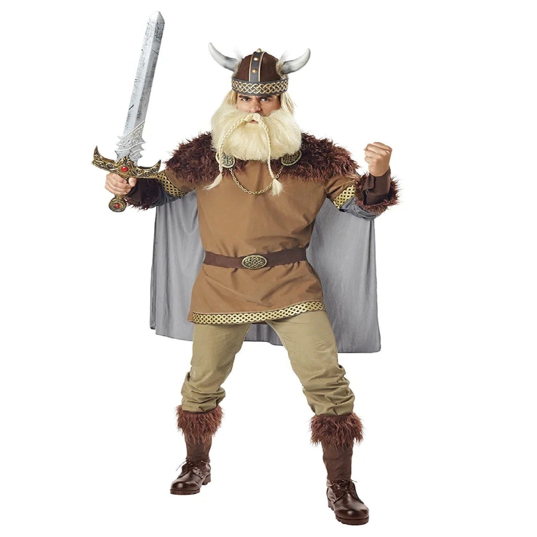 Viking Warrior Costume for Men without Sword