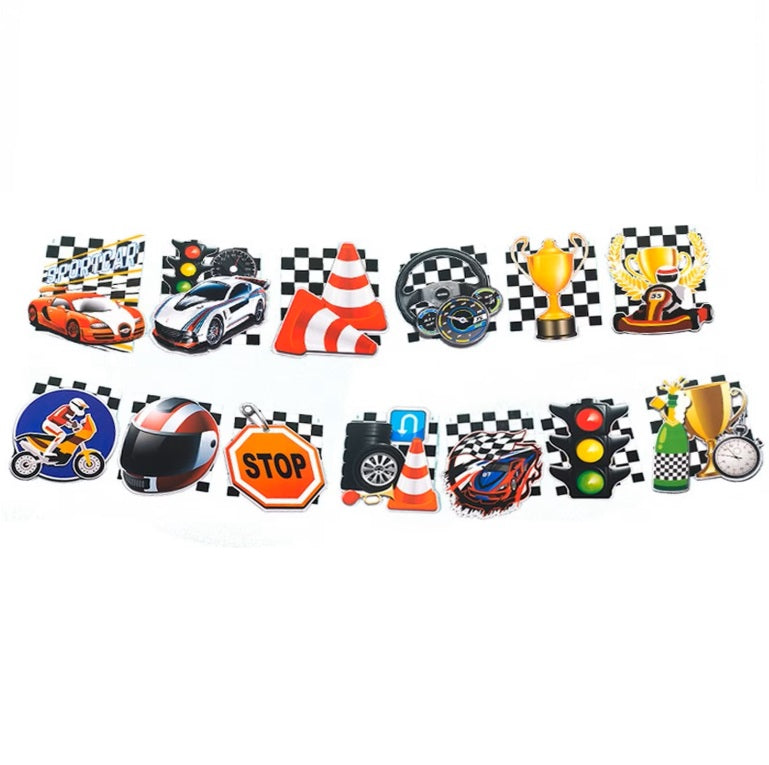 Black & White Checkered Racing Bunner