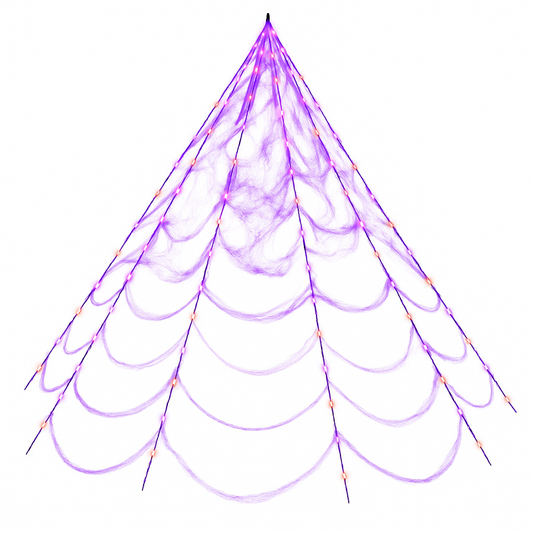 Spooky illuminated Spiderweb