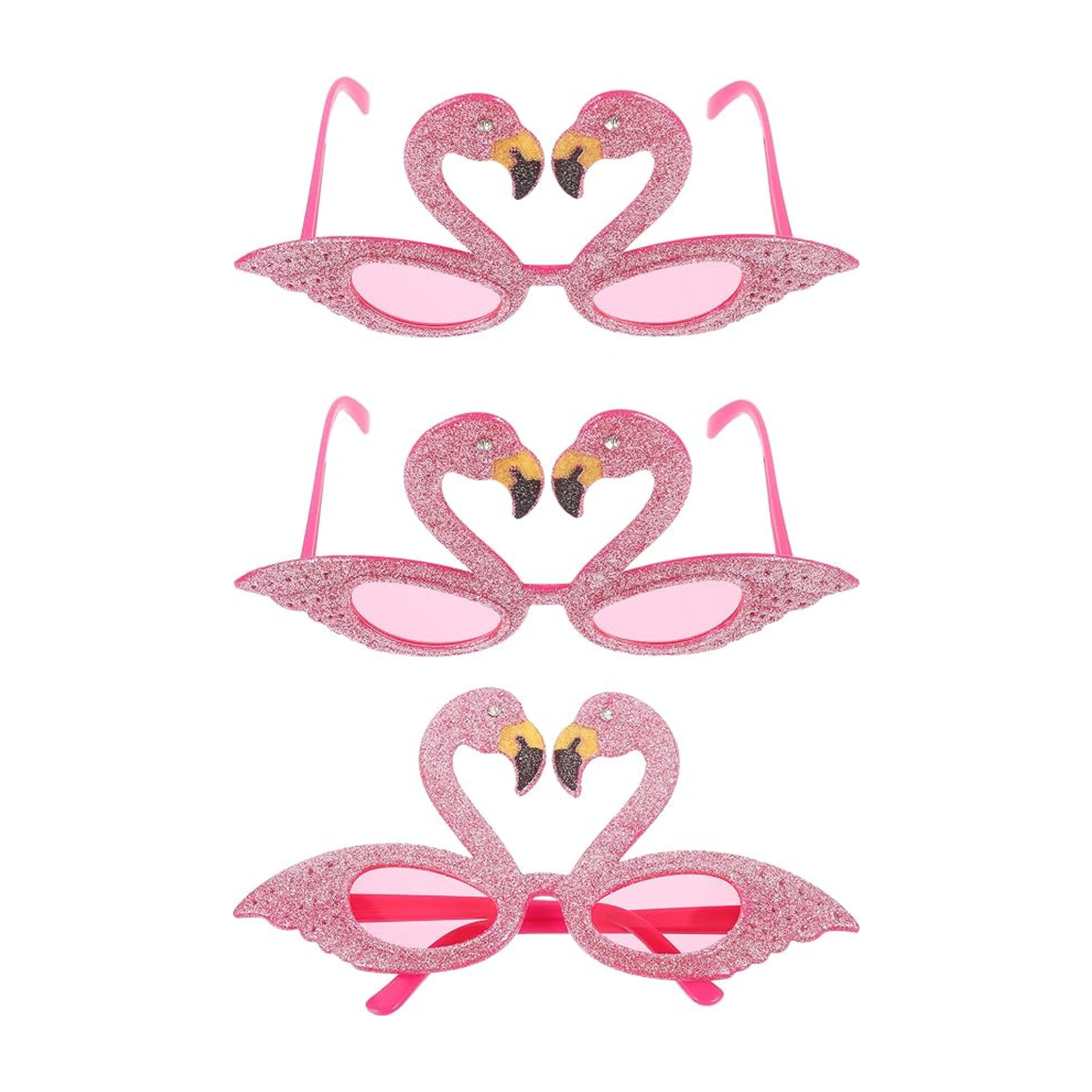 Luau Party Flamingo Eyeglasses Set