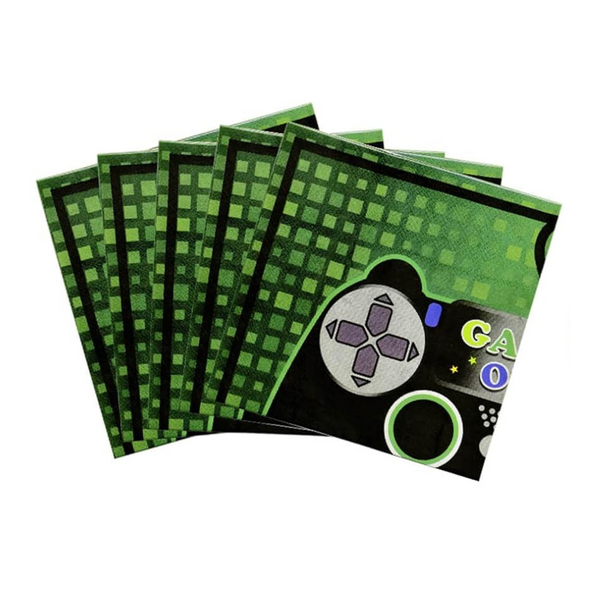 Game On Theme Party Paper Napkins Set
