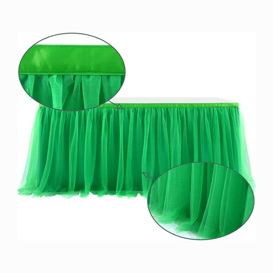 Green Tulle Table Cover