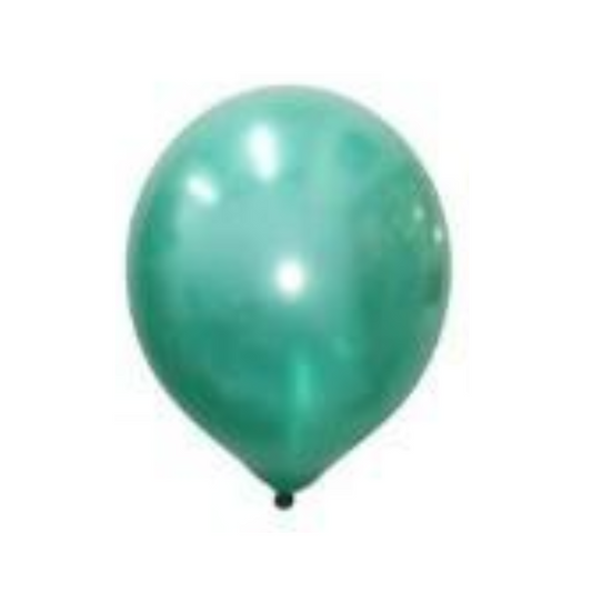 Helium 12 Inch Metallic Balloons (Pearl Green)