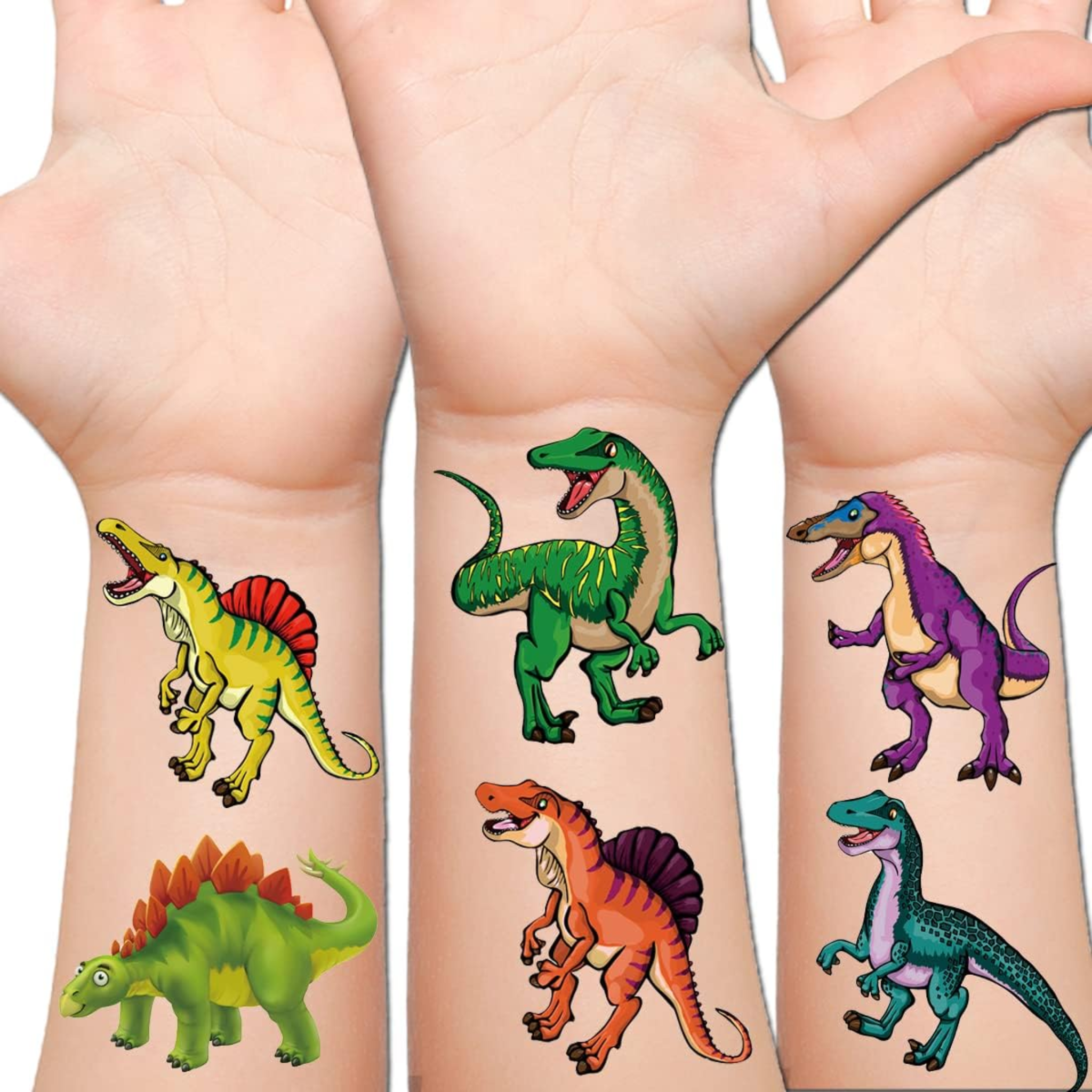 Cool Dinosaur Theme Party Tattoo Set