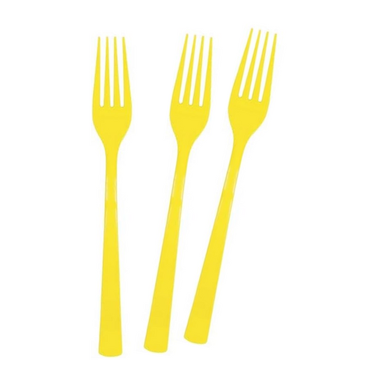 Gold Football Theme Birthday Party Cutlery Set (Forks)