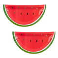 Load image into Gallery viewer, Watermelon Shaped Paper Plates Set
