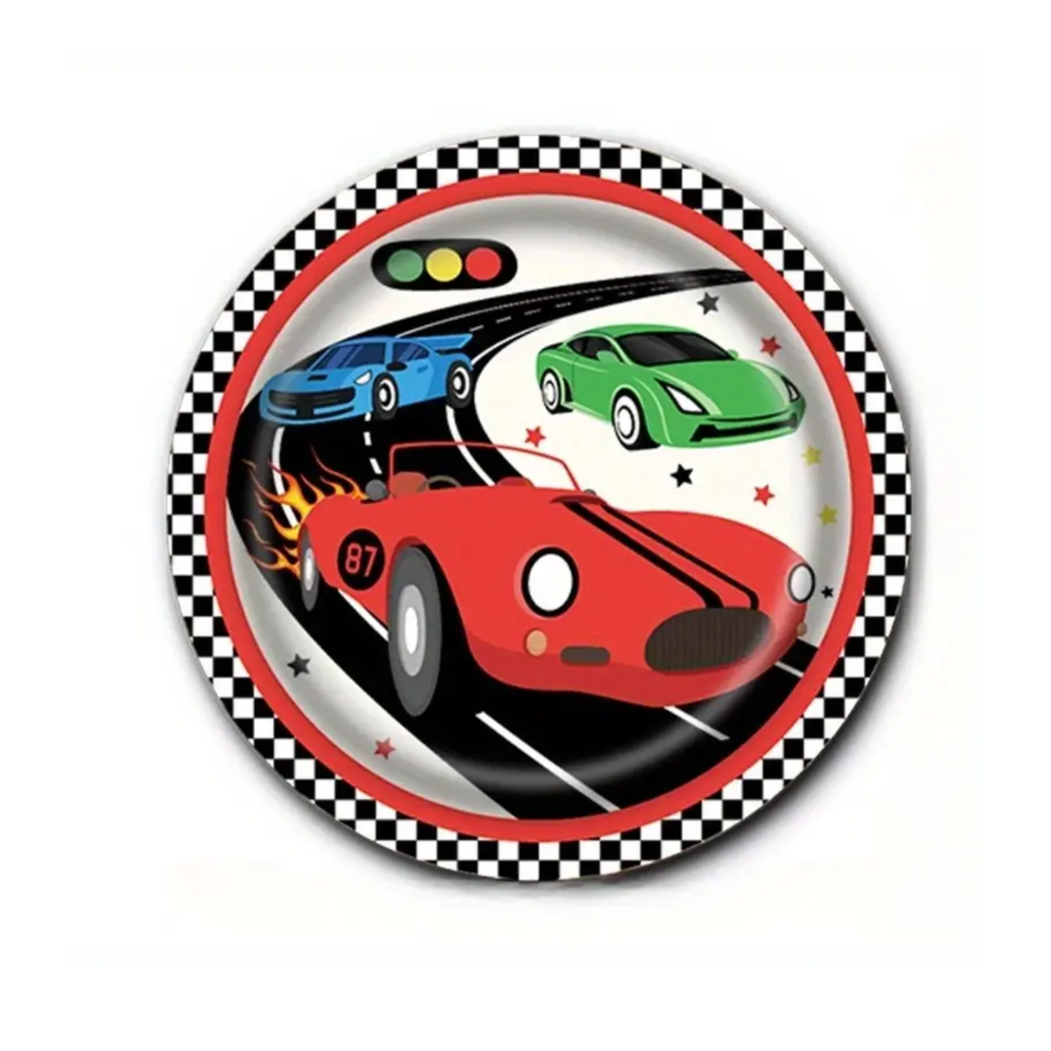 Racing Car Birthday Themed Tableware Set