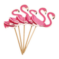 Load image into Gallery viewer, Flamingo Theme Party Cupcake Toppers Set
