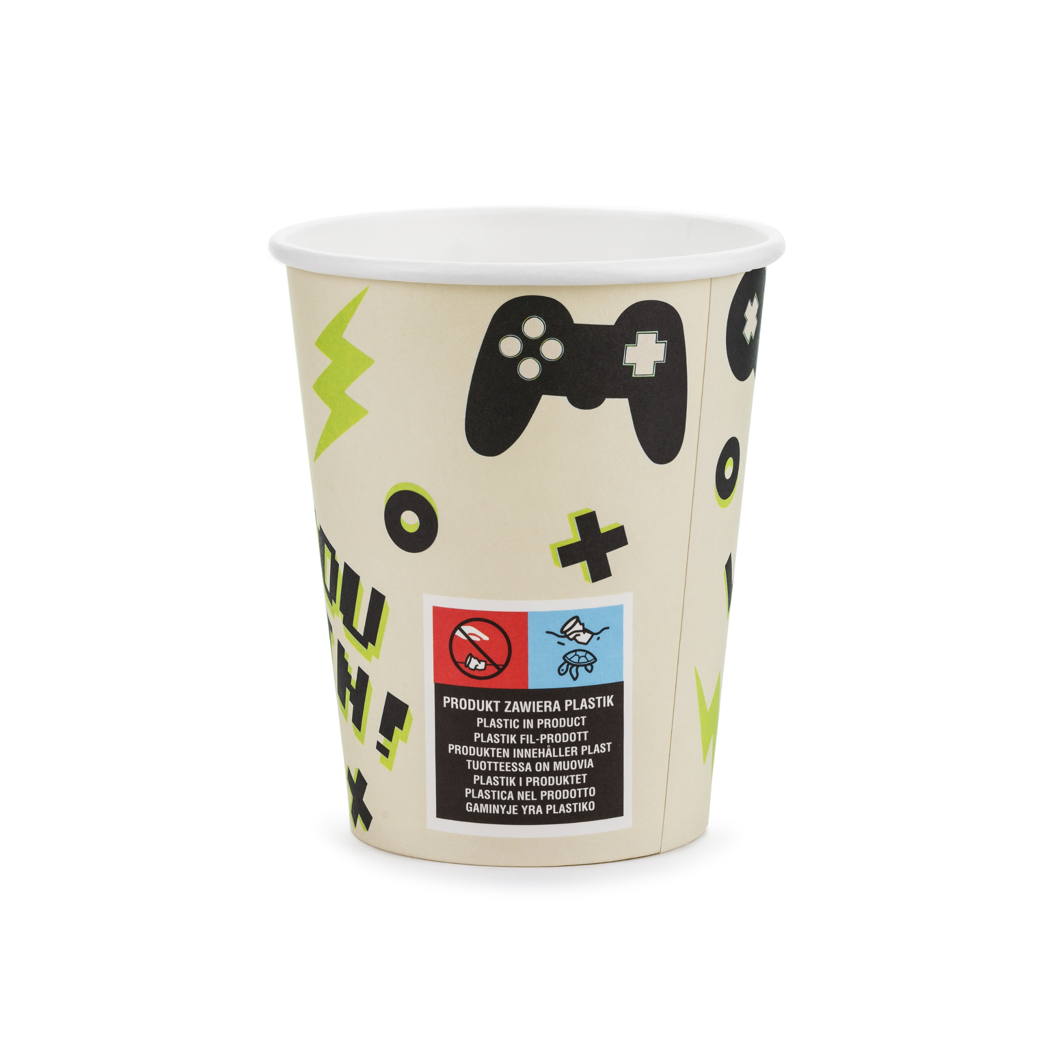 Gamers Theme Party Paper Cups Set