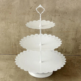 Load image into Gallery viewer, White Gold Crystal Cake Stands Set
