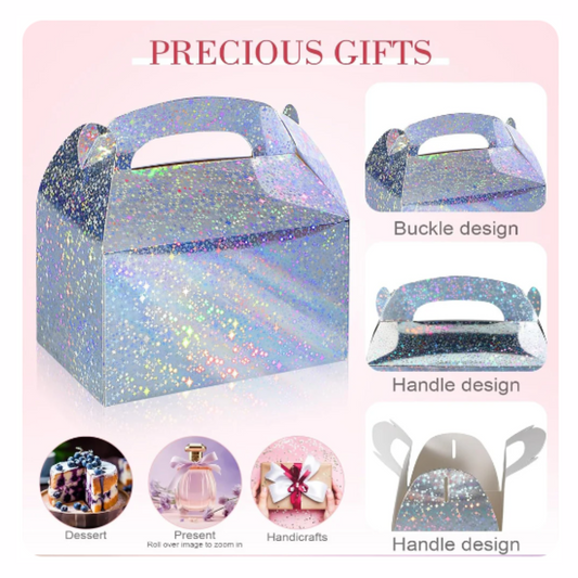 Metallic Iridescent Gift Boxes Set