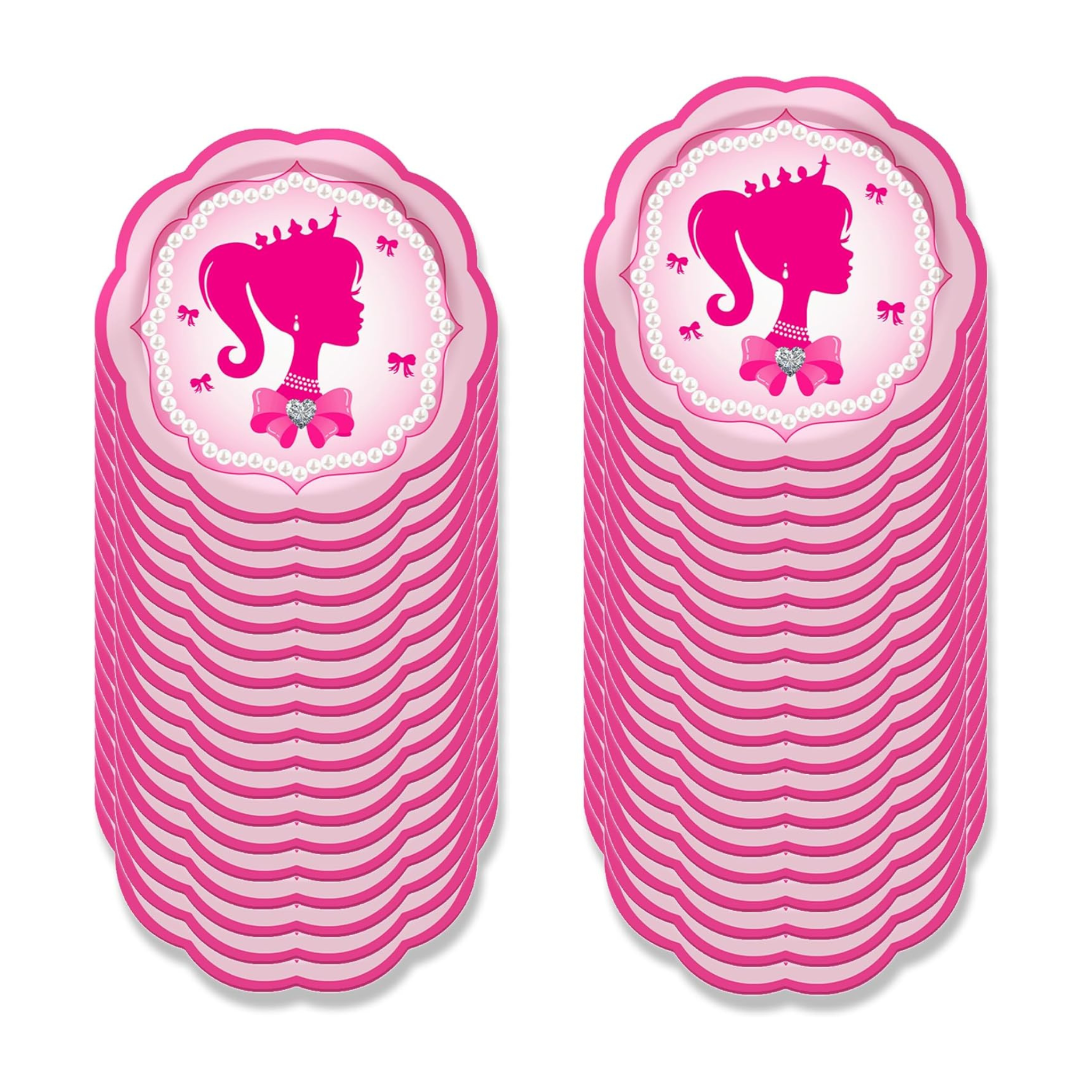 Hot Pink Girl Party Tableware Set