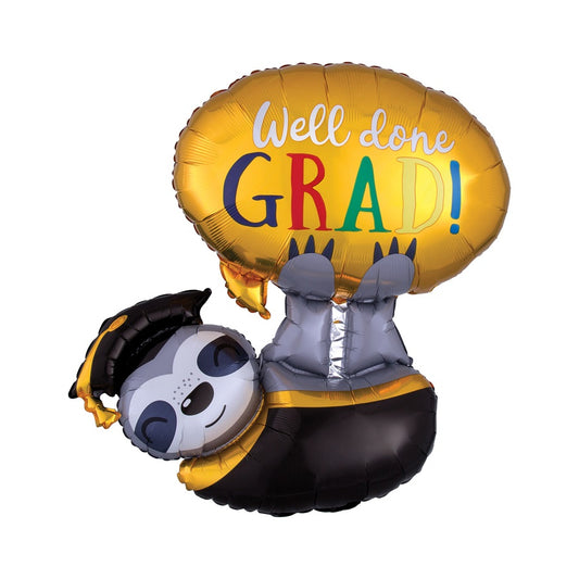 Well Done Grad Sloth Balloon