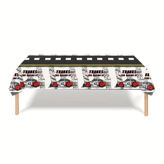 Start Your Engine-Race Car Theme Table Cover