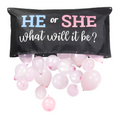 Load image into Gallery viewer, He or She Gender Reveal Balloon Drop Bag Set
