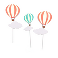 Load image into Gallery viewer, Hot Air Balloon Cake Toppers Set
