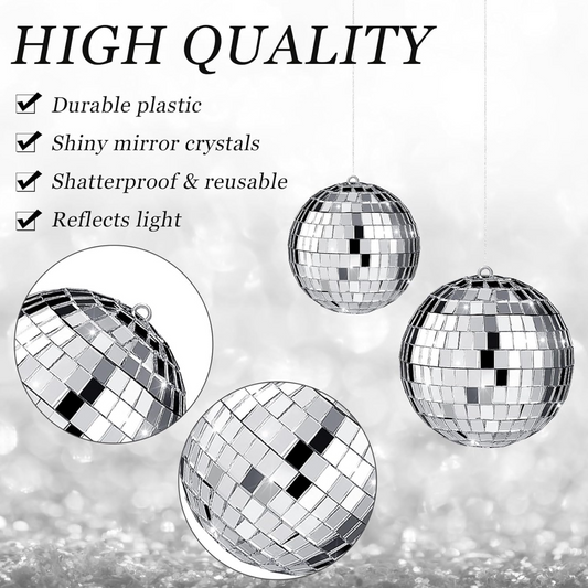 Disco Ball Hanging Decorations Set