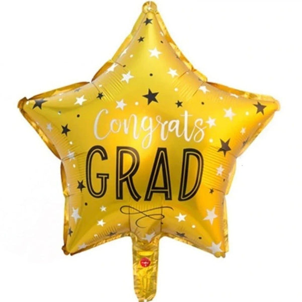 Graduation Gold Congrats Grad Balloon