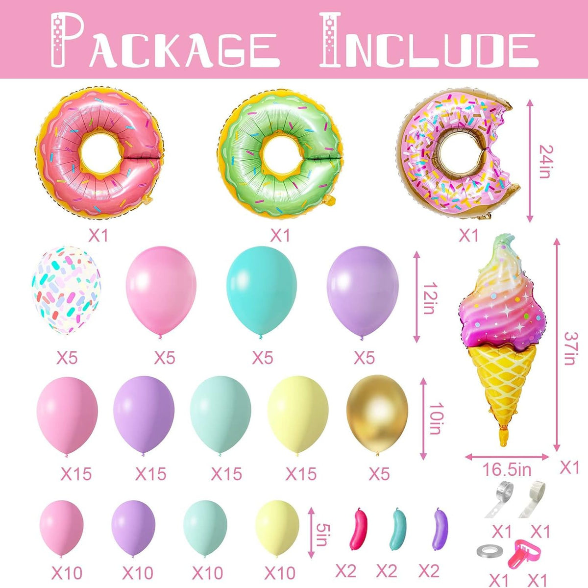 Candy Land Theme Balloon Arch Decorations