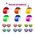 Load image into Gallery viewer, Colorful Party Wigs and Sunglasses Set
