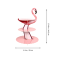 Load image into Gallery viewer, 3-Tier Flamingo Theme Party Cake Stand
