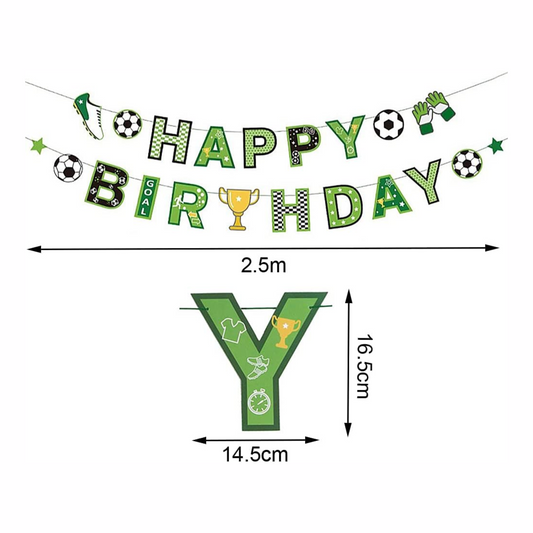 Soccer Happy Birthday Banner