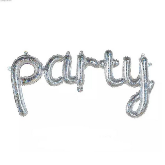 Party Typography Foil Balloons