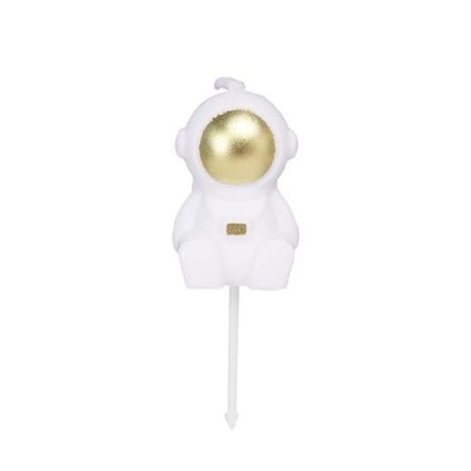 Astronaut Shape Out of Space UFO Theme Birthday Candle