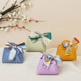 Load image into Gallery viewer, Leather Gift Bags with Bow Ribbon Sets
