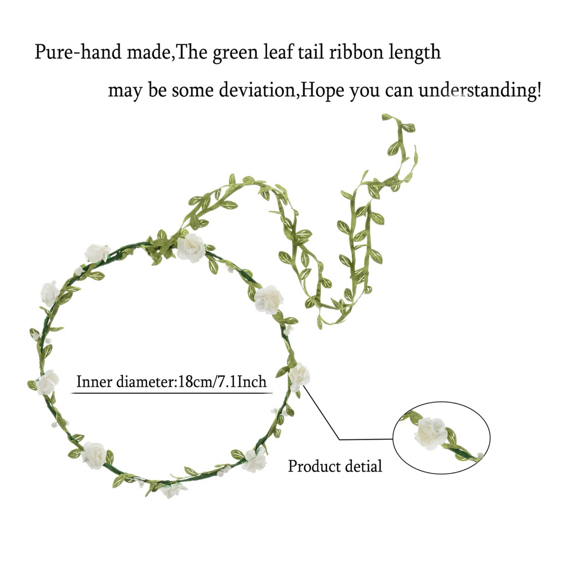 Flower Crown Garland Headband - 1 Pc