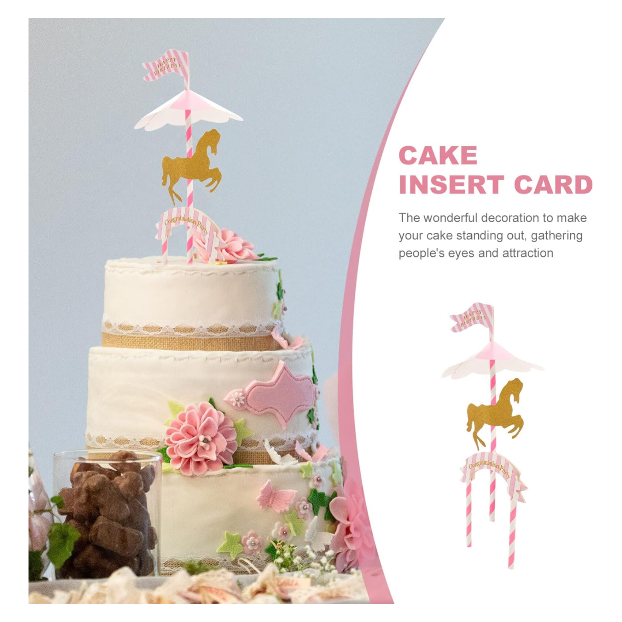 Merry-Go-Round Cupcake Toppers
