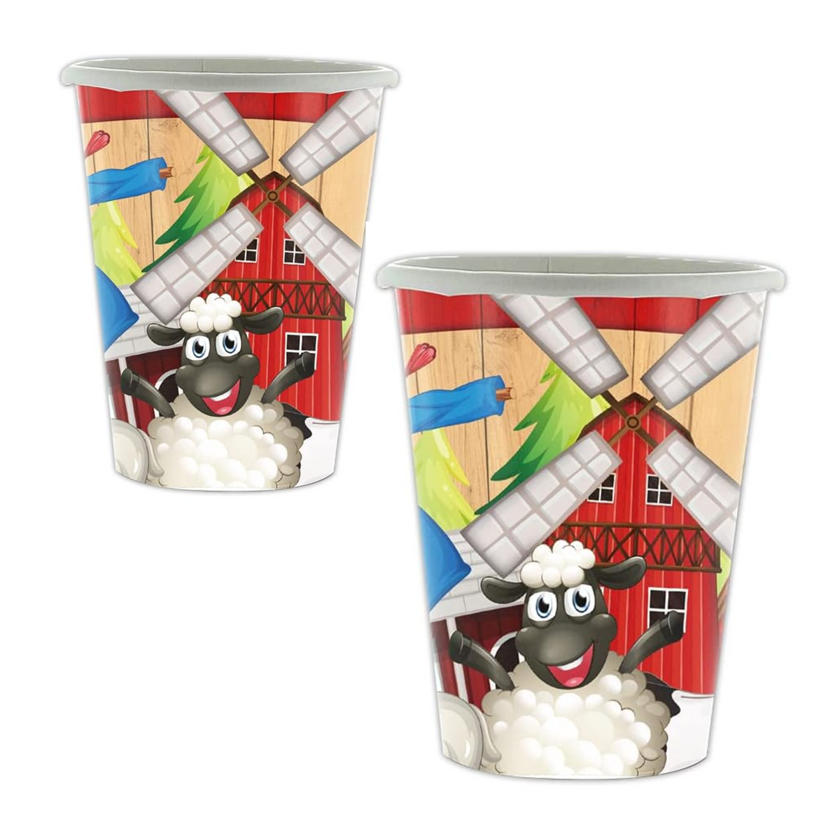 Farm Theme Birthday Party Paper Cups Set