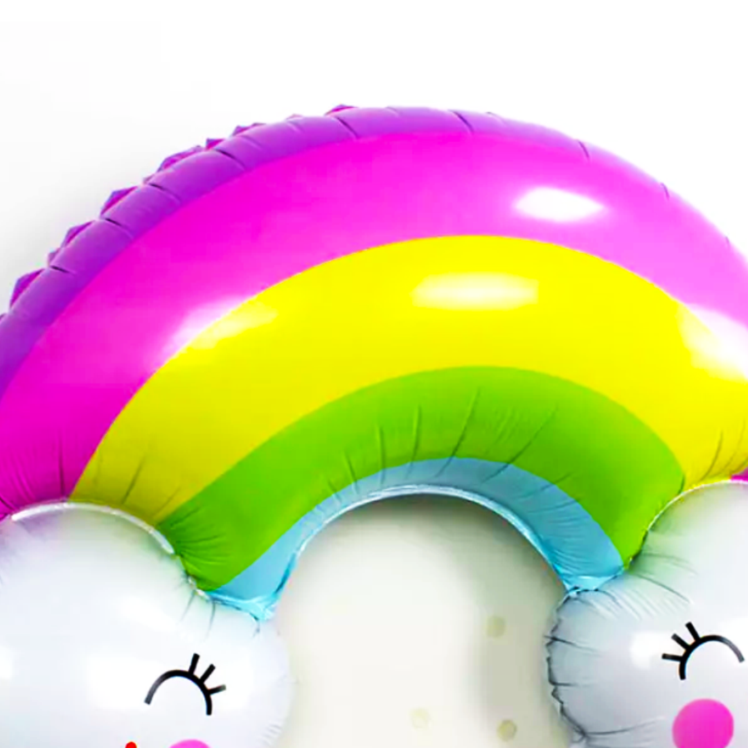 Smiling Rainbow Cloud Balloon