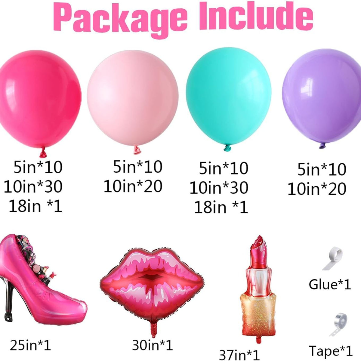 Makeup Balloon Arch Decorations