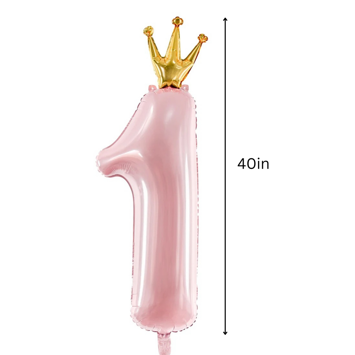 1st Birthday Pink Number Balloons Decoration Set