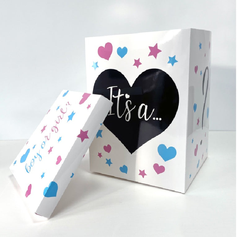 BOY or GIRL Baby Gender Reveal Balloon Box
