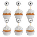 Load image into Gallery viewer, Disco Ball Theme Party Cake Toppers Set
