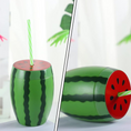 Load image into Gallery viewer, Watermelon Shaped Drinking Cup
