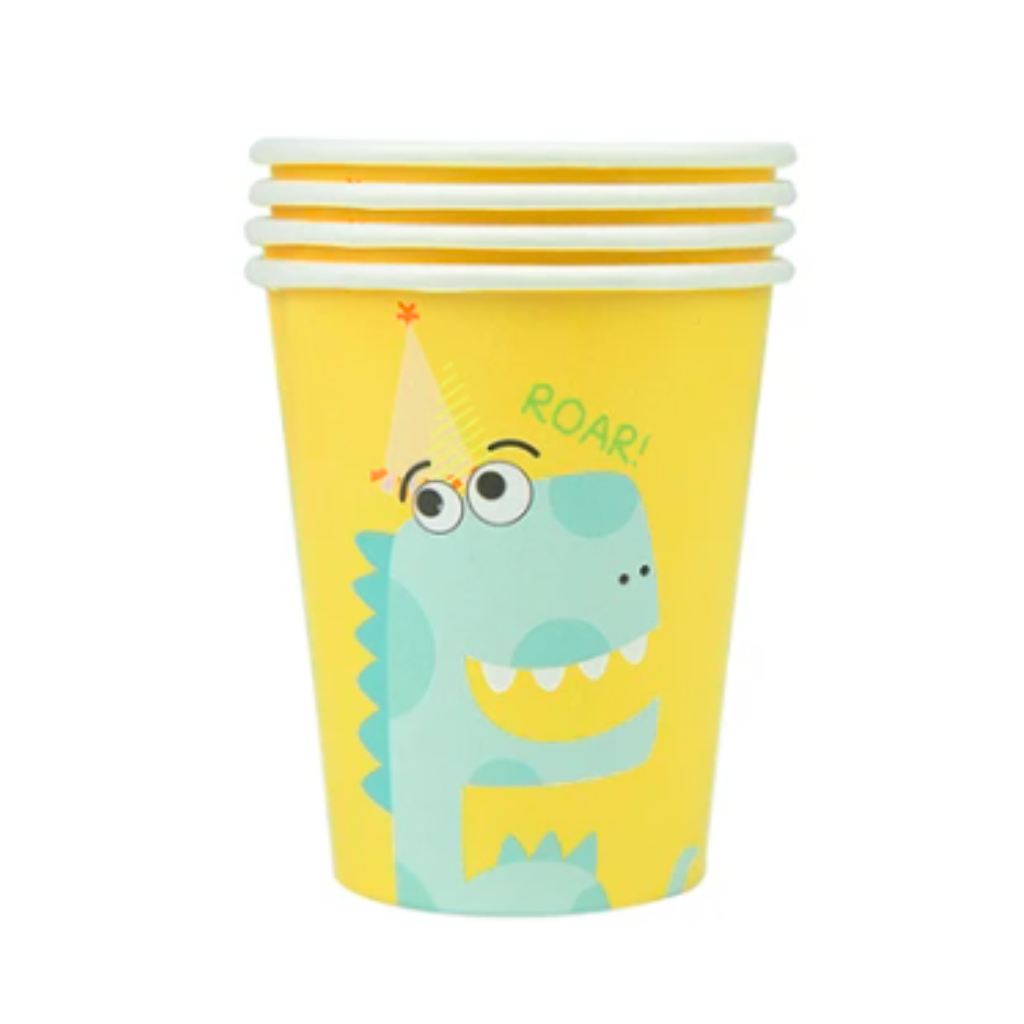Dino Theme Birthday Party Paper Cups Set