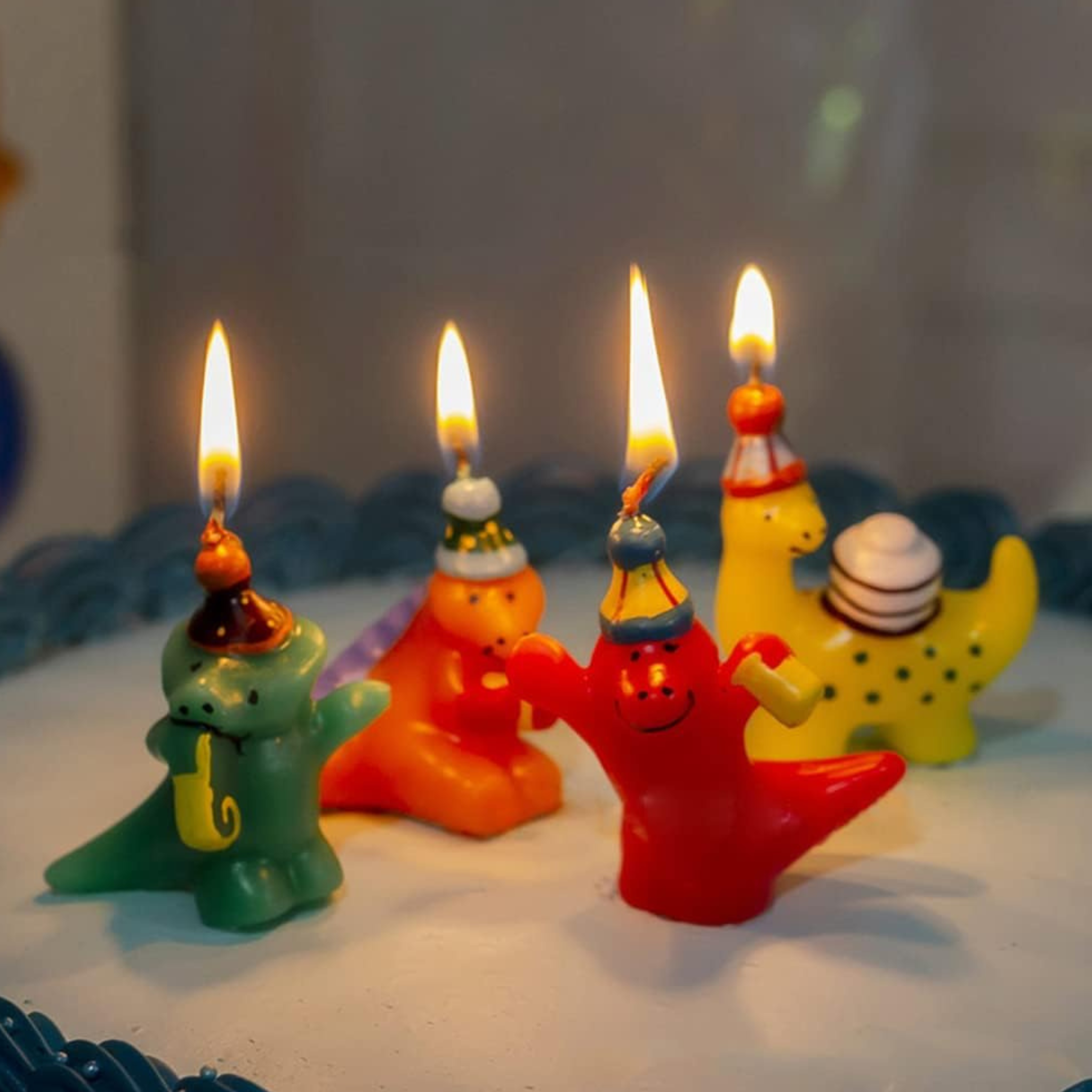 Dinosaur Birthday Party Candles Set