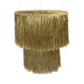 Load image into Gallery viewer, Glittering Gold Tinsel Chandelier
