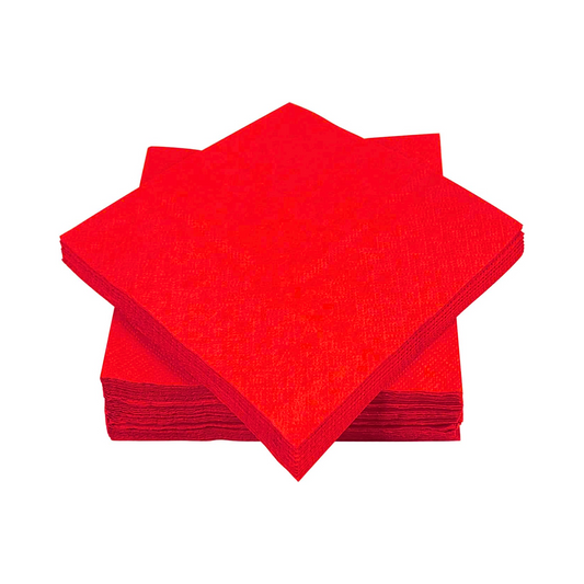 Red Carnival Theme Paper Napkins Set